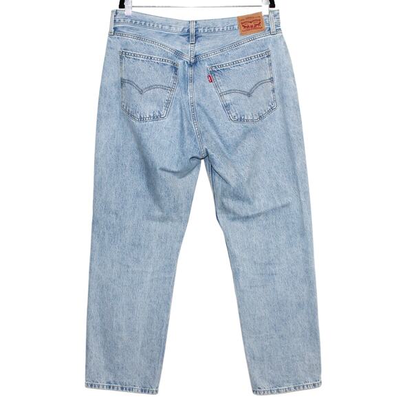 Levi's Low Pro Jeans Charlie Glow Up Light Wash Mid Rise Straight Leg Size 32 - Picture 7 of 12